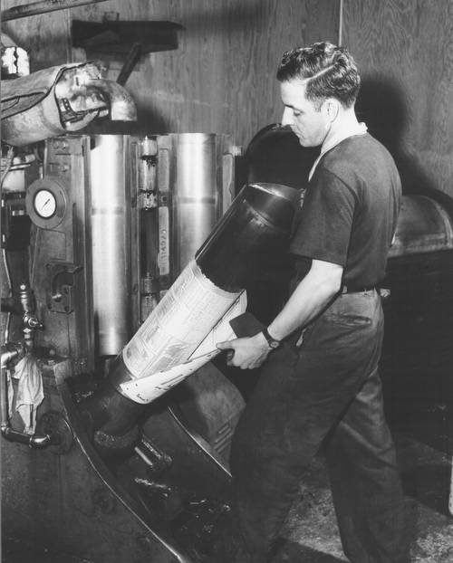 Casting a tubular plate for the Goss press