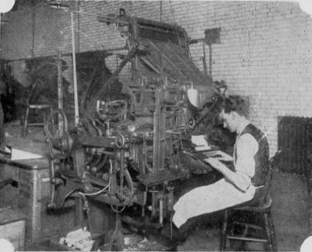 Linotype operator